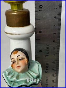 Art Deco Flapper Boudoir Lamp Rudolstadt Porcelain Figurine Half Doll Vanity