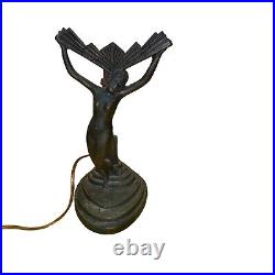 Art Deco Frankart Nuart ChandlerlI Lamp Nude Woman Winged Victory