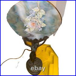 Art Deco Frankart Nuart ChandlerlI Lamp Nude Woman Winged Victory