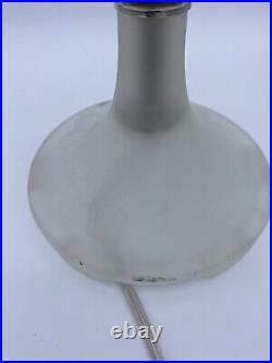 Art Deco Frosted Boudoir Lamp With Shade Houzex