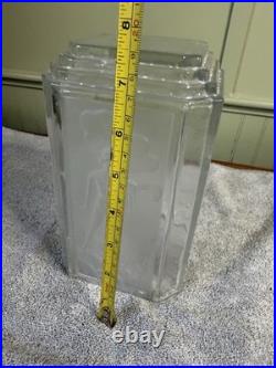 Art Deco Frosted Satin Art Glass Nude Female Figural Lamp shade