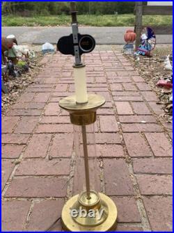 Art Deco Gilbert Rohde Mutual Sunset Lamp Co Machine Age Glass Rod No Shade