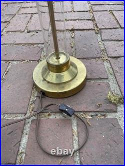 Art Deco Gilbert Rohde Mutual Sunset Lamp Co Machine Age Glass Rod No Shade