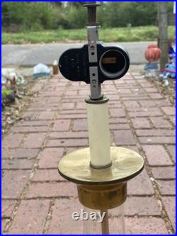 Art Deco Gilbert Rohde Mutual Sunset Lamp Co Machine Age Glass Rod No Shade