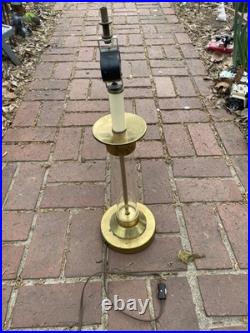 Art Deco Gilbert Rohde Mutual Sunset Lamp Co Machine Age Glass Rod No Shade