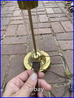 Art Deco Gilbert Rohde Mutual Sunset Lamp Co Machine Age Glass Rod No Shade