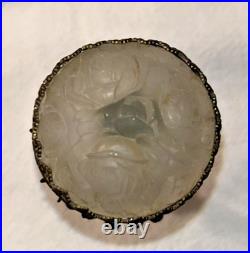 Art Deco Glass Lamp Finial Czech Czechoslovakia lamp
