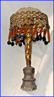 Art Deco Glass Lamp Finial Czech Czechoslovakia lamp