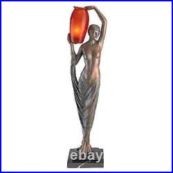 Art Deco Goddess Of Light Sculptural Table Lamp