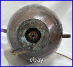 Art Deco Gross & Christensen Lidded Urn Denmark Table Lamp Hercules Pegasus