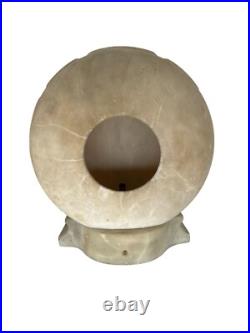 Art Deco Hand Carved Alabaster & Marble Lamp