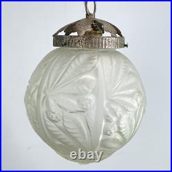 Art Deco Hanging Lamp Chandelier Ceiling Light Sphere Lamp Light 1930s