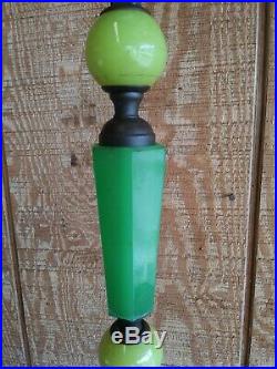 Art Deco Jadeite Floor Lamp-Nude BaseJadeite Green TouchiereFREE SHIPPING