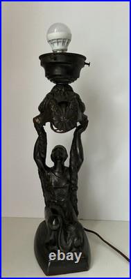 Art Deco Joan of Arc Figural Table Lamp From The 1920s Vintage