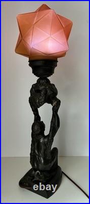 Art Deco Joan of Arc Figural Table Lamp From The 1920s Vintage