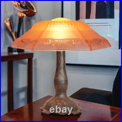 Art Deco Jugendstil Lamp Light COZY FLAME Unique Collector's Item Table Lamp