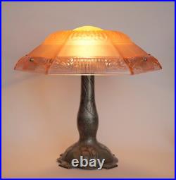 Art Deco Jugendstil Lamp Light COZY FLAME Unique Collector's Item Table Lamp