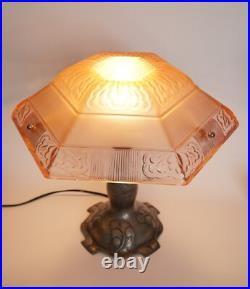 Art Deco Jugendstil Lamp Light COZY FLAME Unique Collector's Item Table Lamp