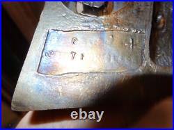 Art Deco Lady lamp metal/stained glass design sz 9in tall by L&L W MC 9919 metal