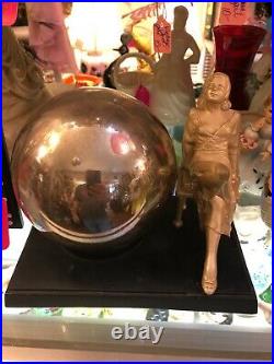 Art Deco Lady with globe Figural Accent Lamp
