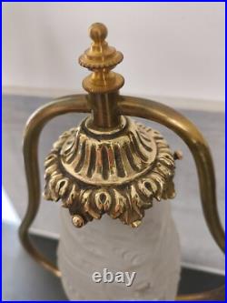 Art Deco Lamp Bronze Foot Bedside / Desk Lamp