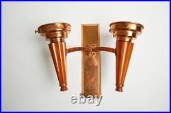 Art Deco Lamp, Sconce, Brass and Bakelite, European, Needs rewiring, Circa 1930