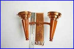 Art Deco Lamp, Sconce, Brass and Bakelite, European, Needs rewiring, Circa 1930