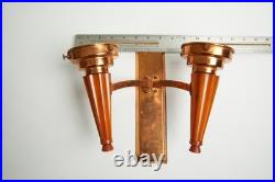 Art Deco Lamp, Sconce, Brass and Bakelite, European, Needs rewiring, Circa 1930