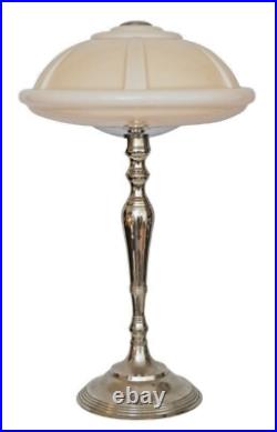 Art Deco Lamp Table Lamp Space Needle Chrome Bauhaus 60cm