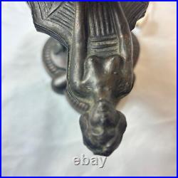 Art Deco Lamp Three Ladies Arched Back Table Top Boudoir Light Working