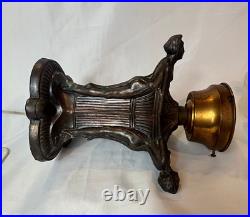 Art Deco Lamp Three Ladies Arched Back Table Top Boudoir Light Working