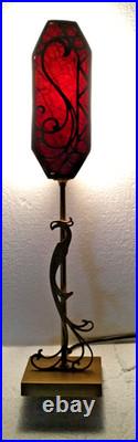 Art Deco Lamp Vintage Phoenix Bird Silhouette 1920's 30's Ready to Use Lighting
