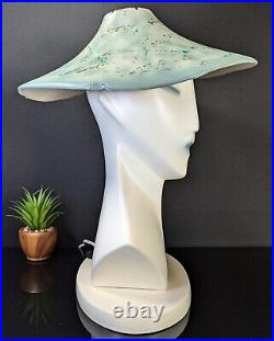 Art Deco Lindsey B Balkweill Style Bust LAMP 1980's Memphis Postmodern New Wave