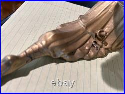 Art Deco Metal Lady Lamps for Restoration Pair Classic Iconic Forms Female