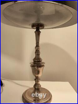 Art Deco Mushroom Desk Lamp. Dome. Bronze. 20