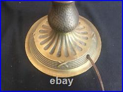 Art Deco Nouveau Antique Lamp Base Only for Stained Glass Shade Miller Pittsburg