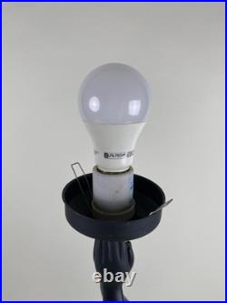 Art Deco Nouveau Style Nude Dancer Table Lamp Sculpture Erotica Woman Black