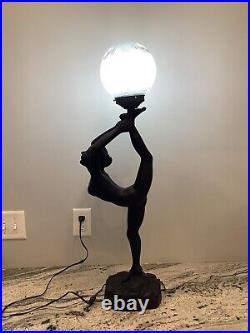 Art Deco Nude Female Lamp Large