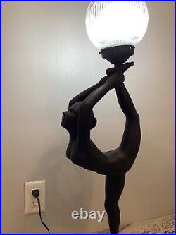 Art Deco Nude Female Lamp Large