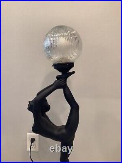 Art Deco Nude Female Lamp Large