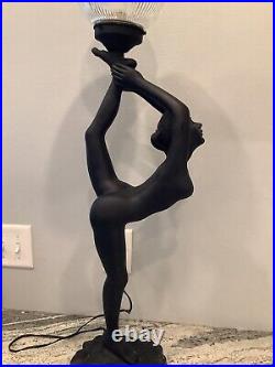 Art Deco Nude Female Lamp Large