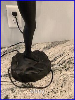 Art Deco Nude Female Lamp Large