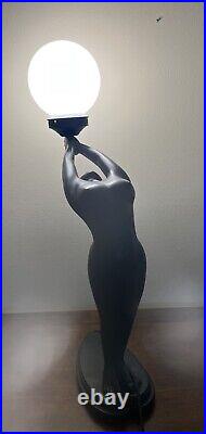 Art Deco Nude Lady Silhouette withLight/Lamp