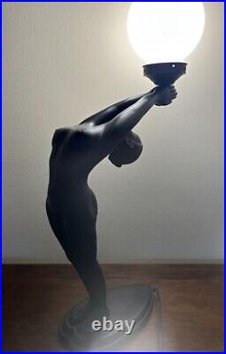 Art Deco Nude Lady Silhouette withLight/Lamp