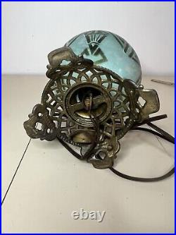 Art Deco Oil Parlor Lamp Converted To Electric