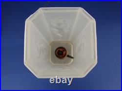 Art Deco Period Nude Woman Frosted Torchiere Lamp by Tiffin Glass circa 1920s