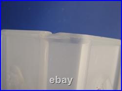 Art Deco Period Nude Woman Frosted Torchiere Lamp by Tiffin Glass circa 1920s