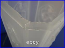 Art Deco Period Nude Woman Frosted Torchiere Lamp by Tiffin Glass circa 1920s