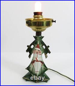 Art Deco Pierrot German Figural Lamp Heubach Brothers lamp art glass shade