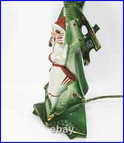 Art Deco Pierrot German Figural Lamp Heubach Brothers lamp art glass shade